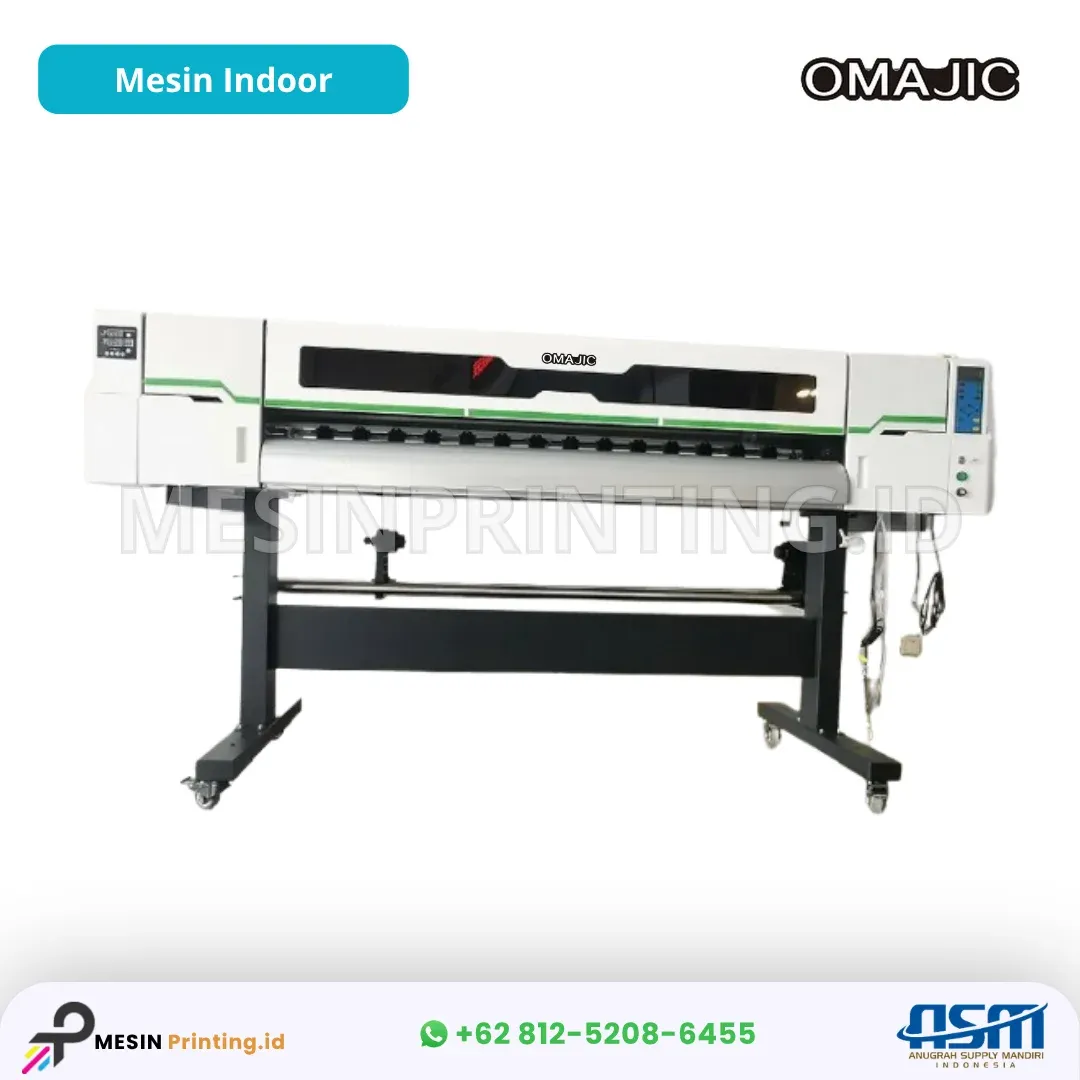 Mesin Printer indoor Omajic-1800 4 Printhead I3200