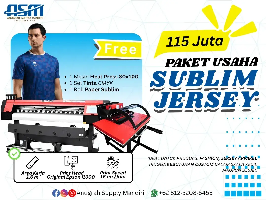 Mesin Sublim Eyecolor JC-1680 Jersey